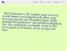 Tablet Screenshot of hetbalanseer.be